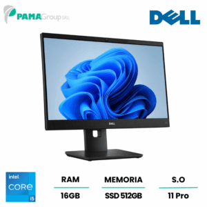 All In One tutto in uno Dell 7480, Core i5-10500, Ram 16GB, SSD 512GB, Webcam, Display 23.8" fullHd, Windows 11, Ricondizionato Grado A
